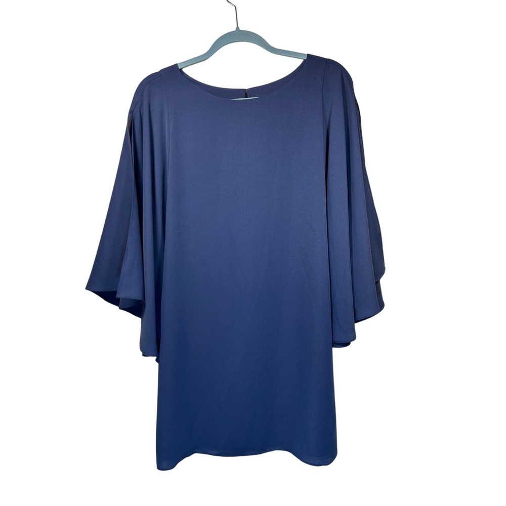 Chelsea28 XS Blue Dress Flutter Sleeves‎ Cocktail Party Career Women's